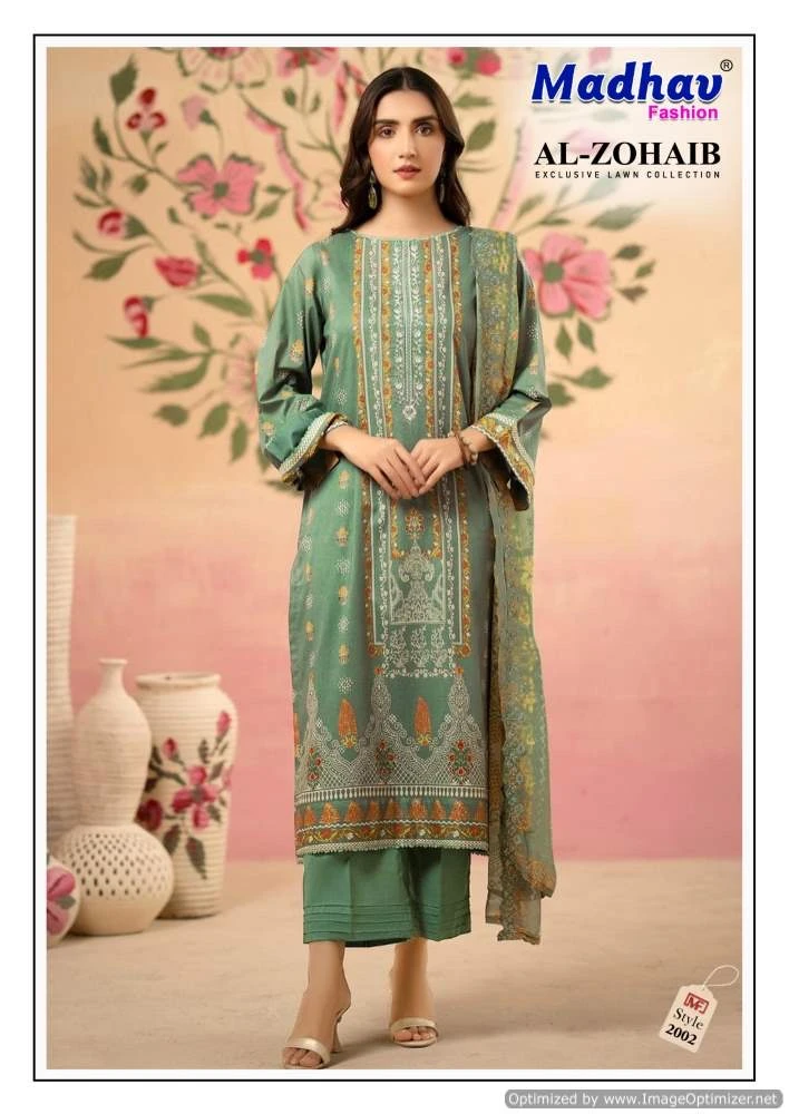 Madhav Al-Zohaib Vol 2 Cotton Wholesale Readymade Pakistani Salwar Suit Catalog — Wholesale Pakistani Suits, MPA wholesale from Surat — view 5